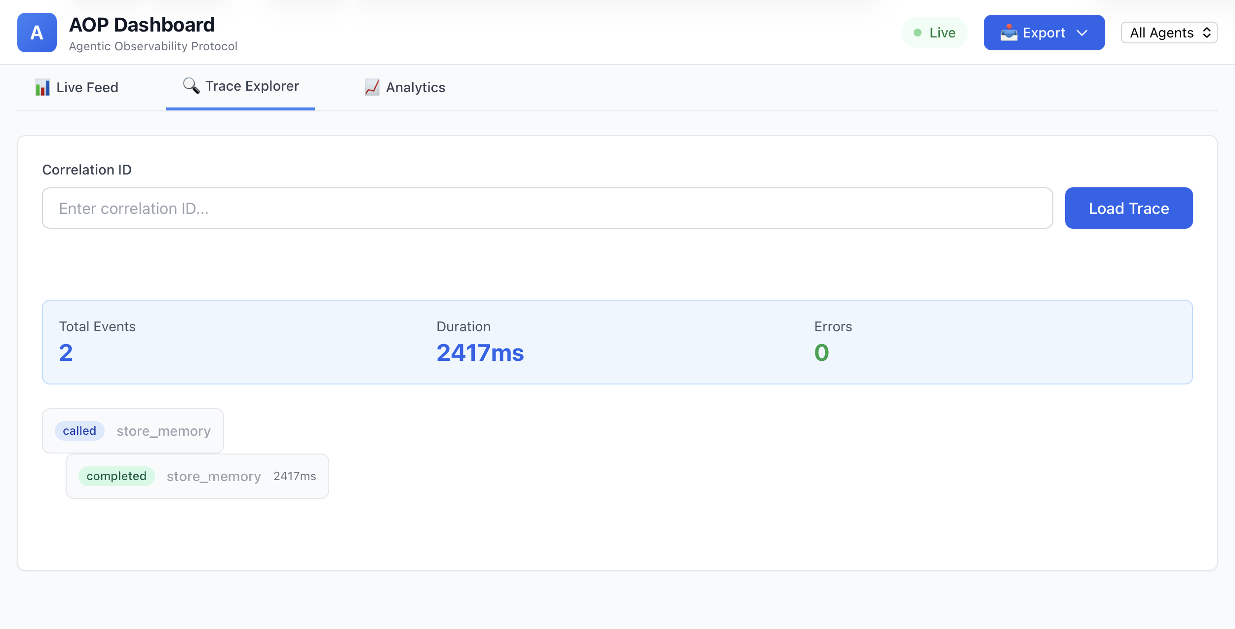 Trace Explorer - 3 Search Methods